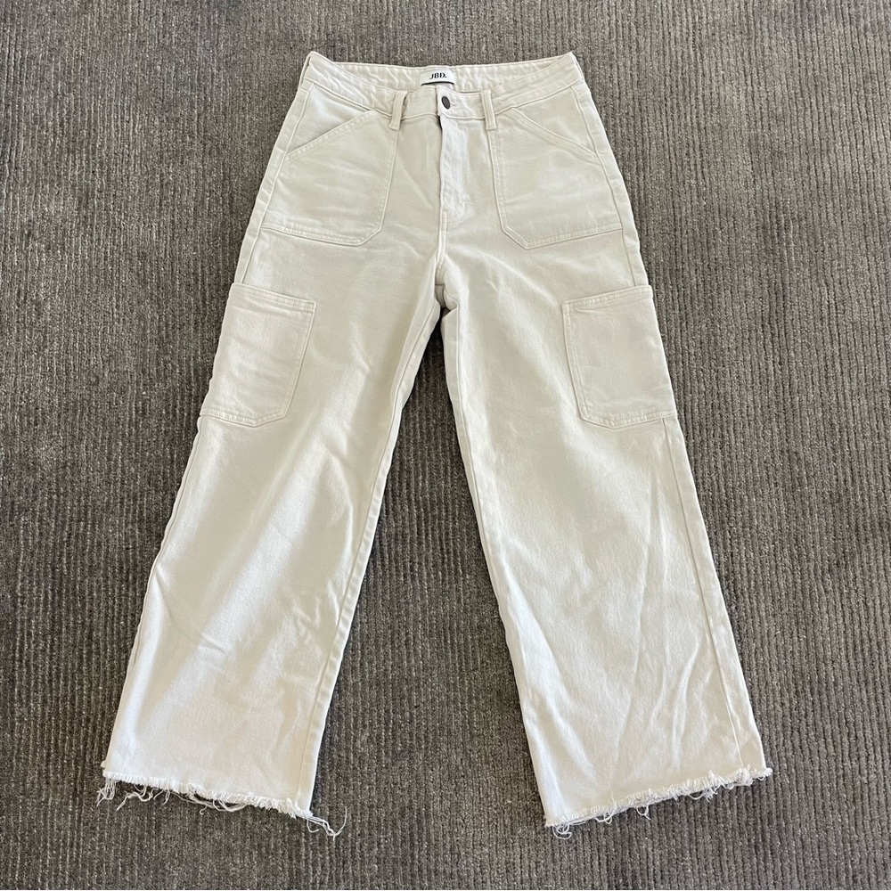 JBD size 30 white cargo jeans